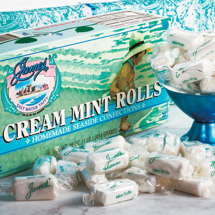 James' Cream Mint Rolls - 30 Pound Case