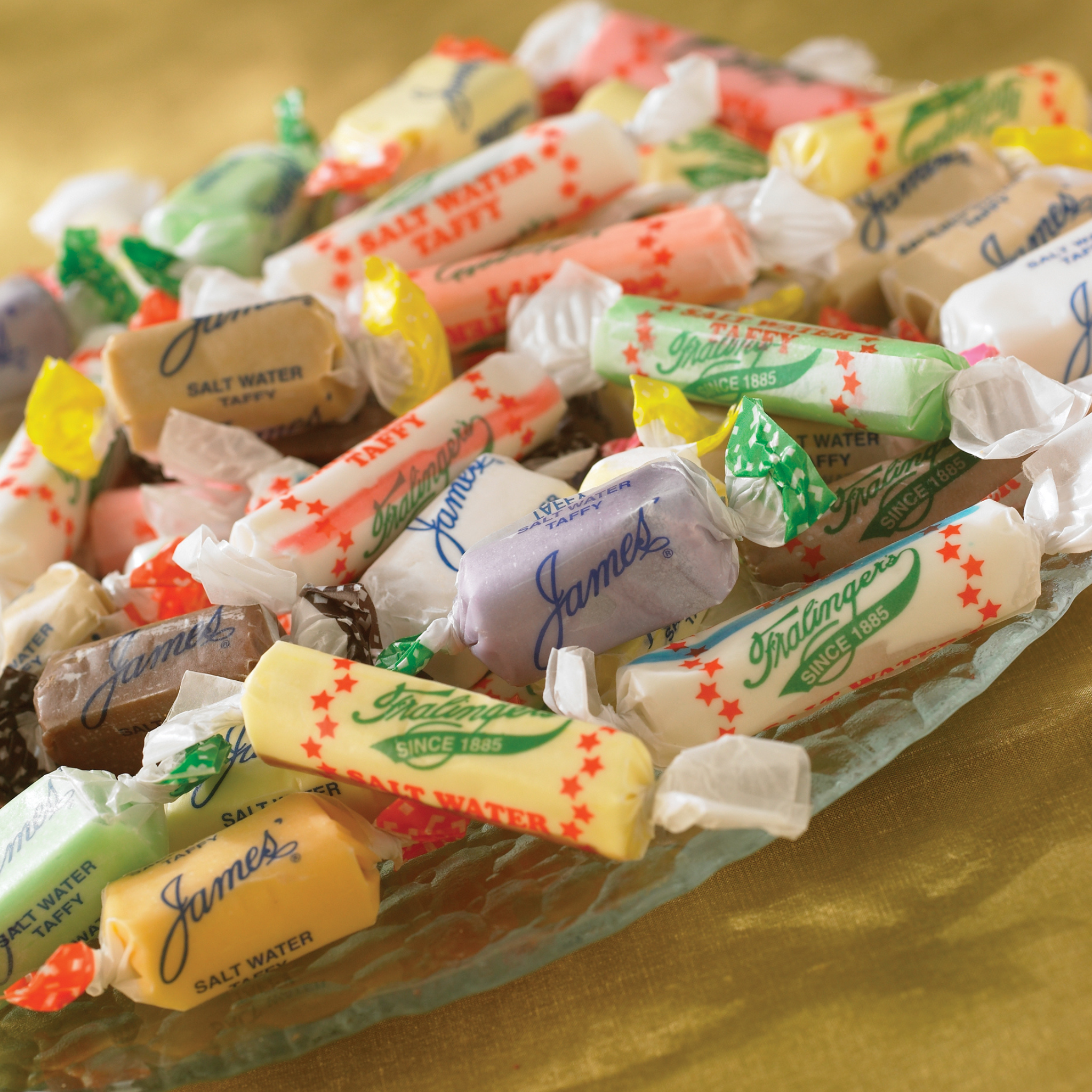 Fralinger's Original Salt Water Taffy In Original 1920's Salt Water Taffy Box