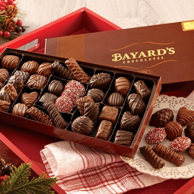 Bayard's Signature Chocolates - 1 lb. Heart Box - Milk and Dark - Valentines Special