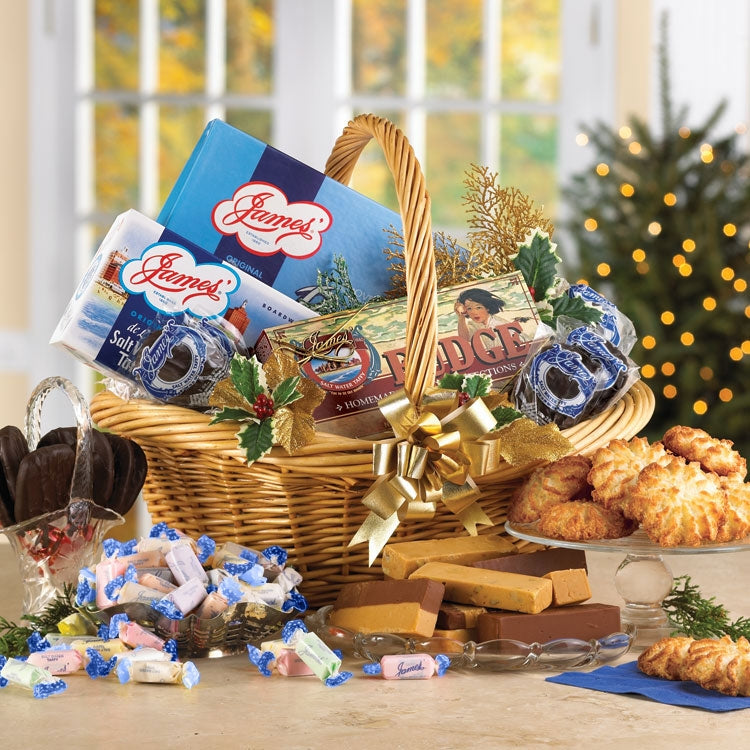 James' Seaside Basket Of Candy